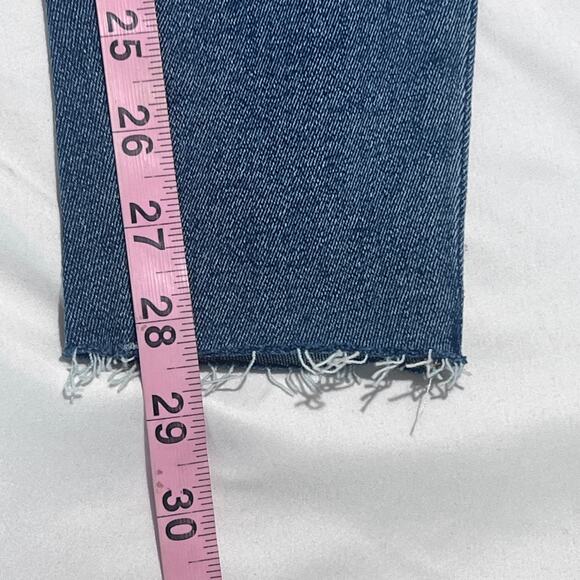 NWT Good American Good Legs Skinny Jeans 00 / 24 Blue Ankle Raw Hem Stretch - Picture 6 of 9